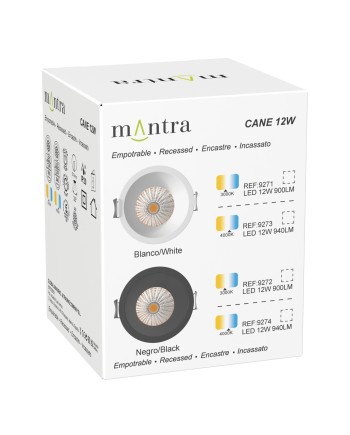CANE * EMPOTRABLE LED 12W 3000K  BLANCO